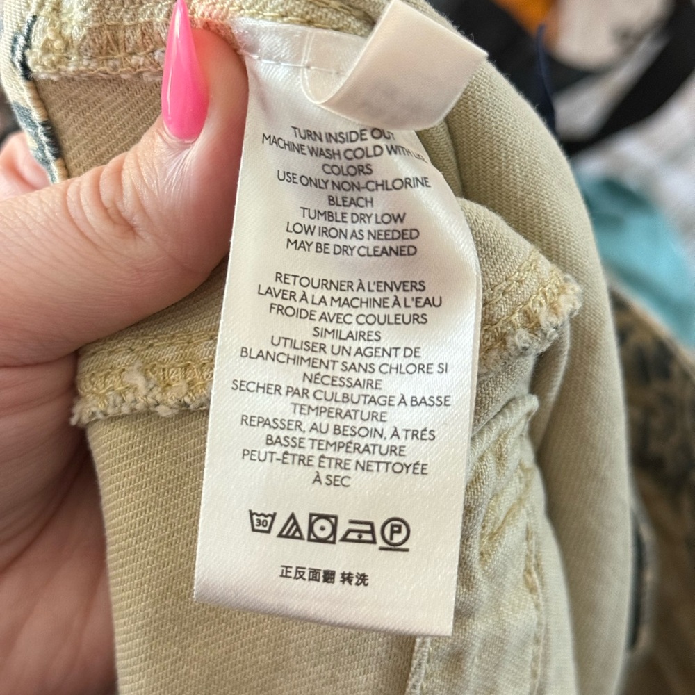 PILCRO • The Wanderer Relaxed Leopard Jean Sz 29 Cotton Ultra High Rise - Picture 12 of 13